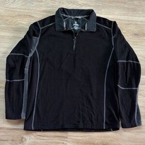 Kuhl Men’s Large Black Performance 1/4 Zip Pullover Outdoor Hiking